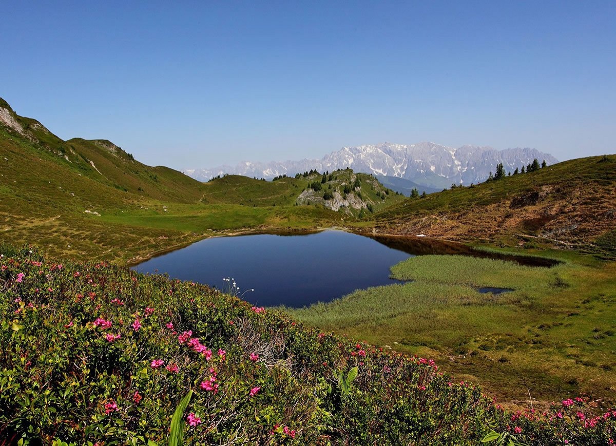 Wanderung im Tal der Almen zu Bergseen